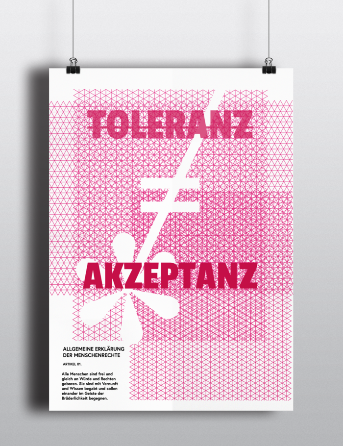 Tolerance Poster german